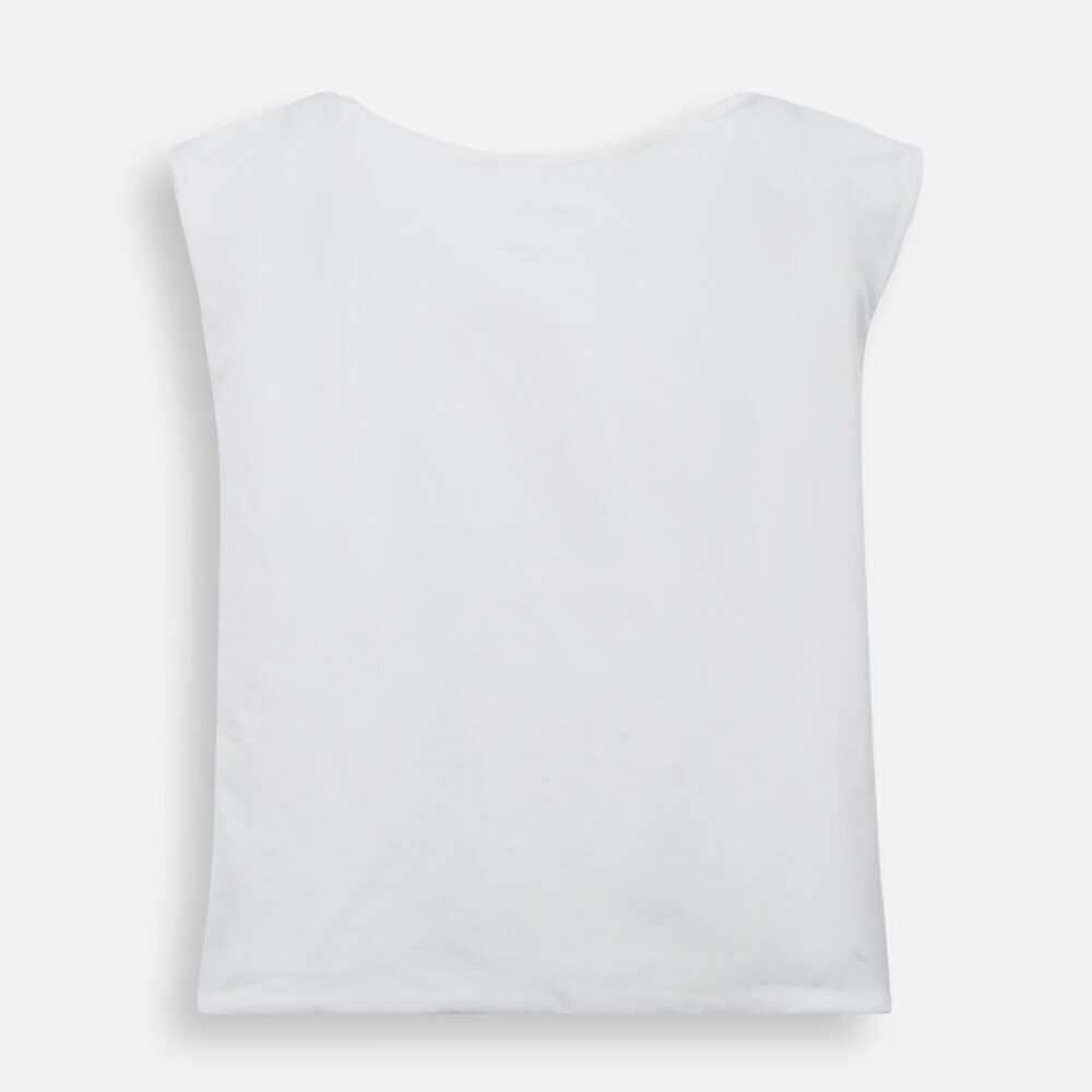 Blusa juvenil de poliamida off white