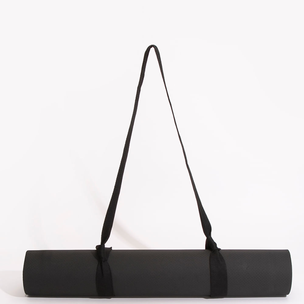 Tapete esportivo para yoga preto
