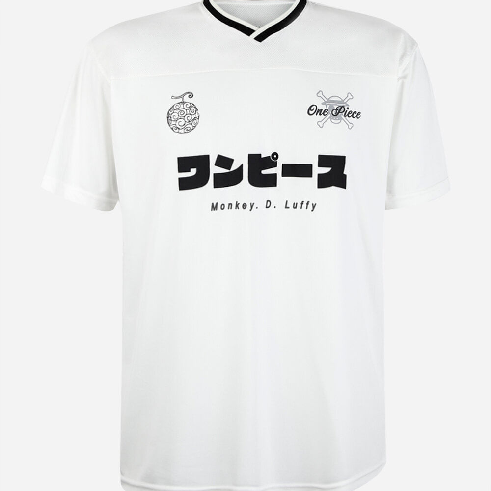 Camiseta juvenil esportiva one piece off white Camiseta juvenil esportiva one piece off white