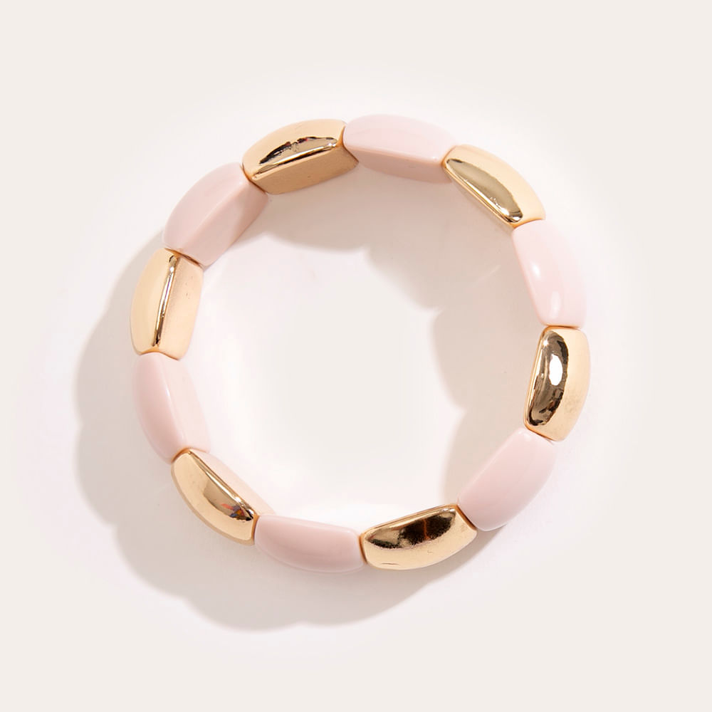 Pulseira maleável de resina dourado Pulseira maleável de resina dourado