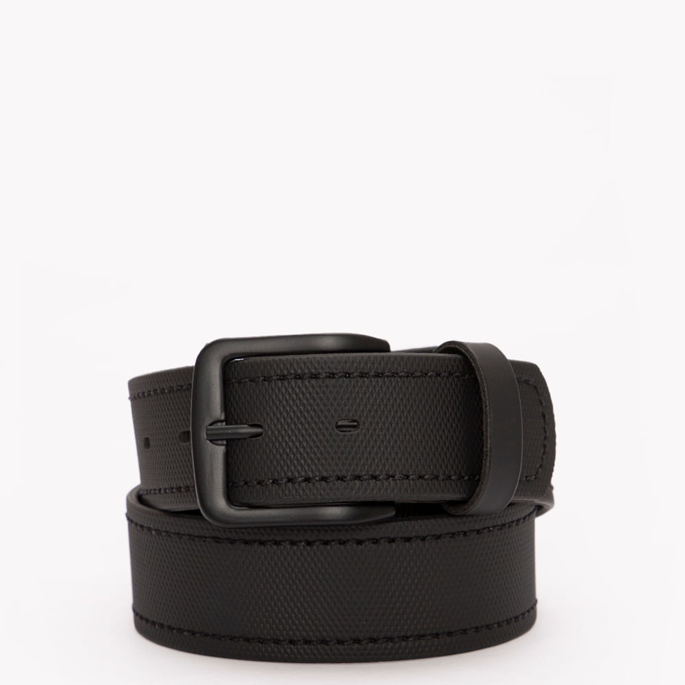 Cinto de pu com fivela arredondada preto Cinto de pu com fivela arredondada preto