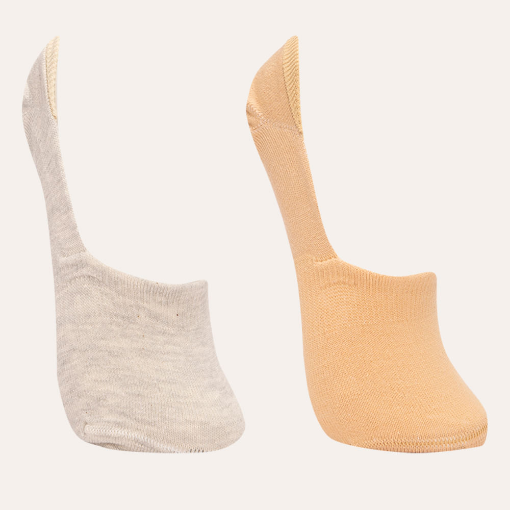 Kit de 2 pares de meias invisível colorido Kit de 2 pares de meias invisível colorido