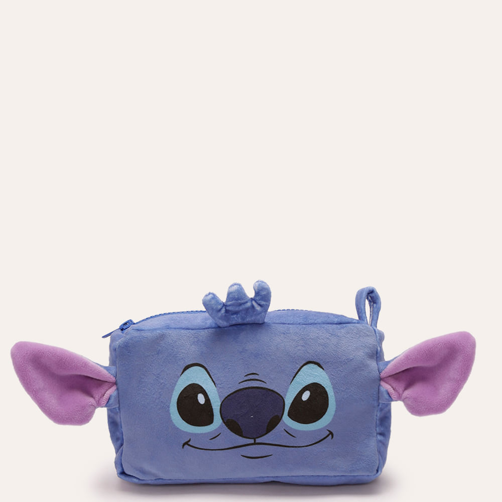 Nécessaire de pelúcia stitch azul