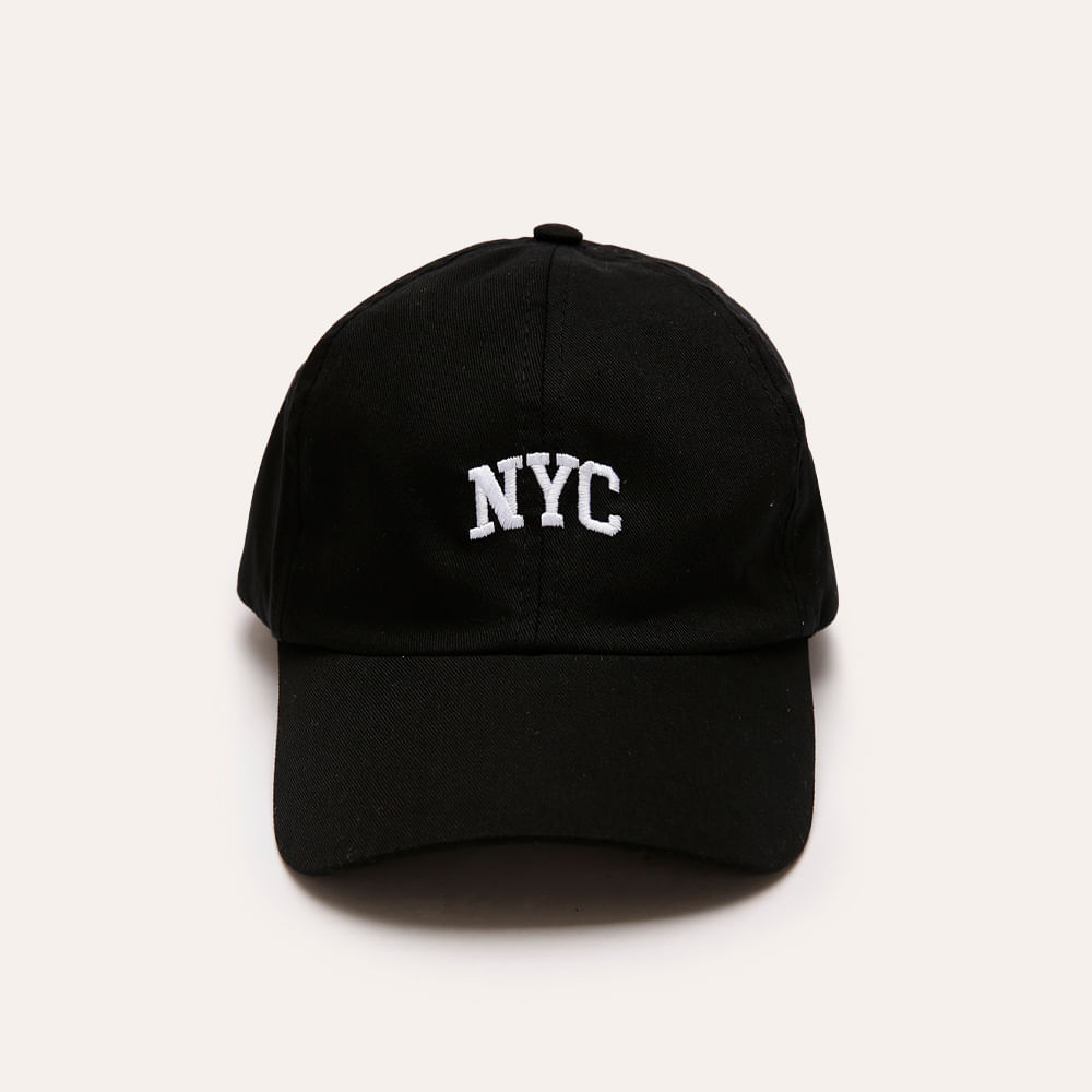 Boné de sarja nyc aba curva preto Boné de sarja nyc aba curva preto