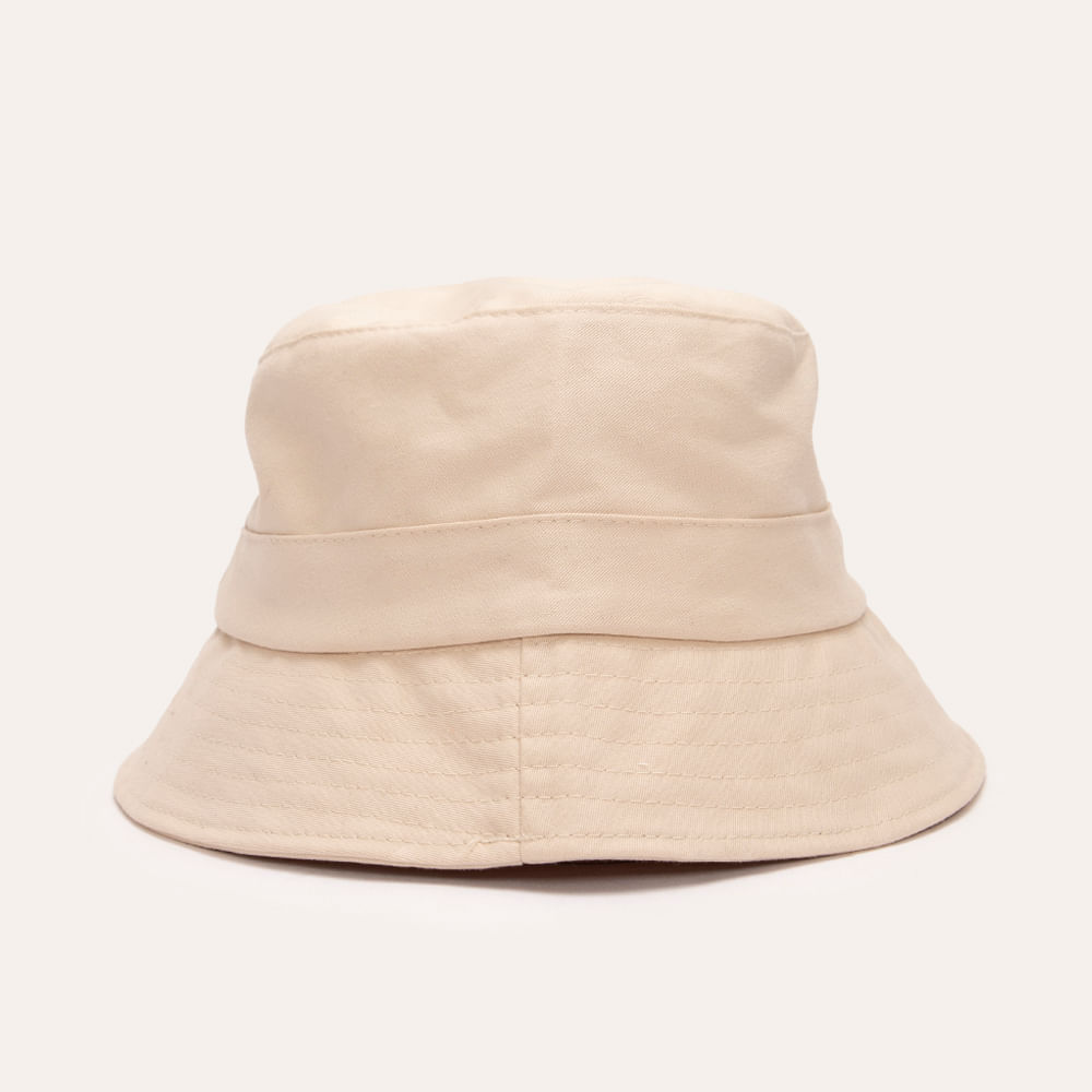 Chapéu bucket de sarja bege Chapéu bucket de sarja bege