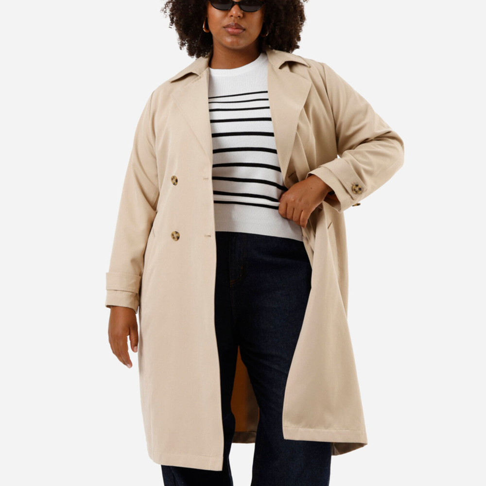 Casaco trench coat plus size bege Casaco trench coat plus size bege