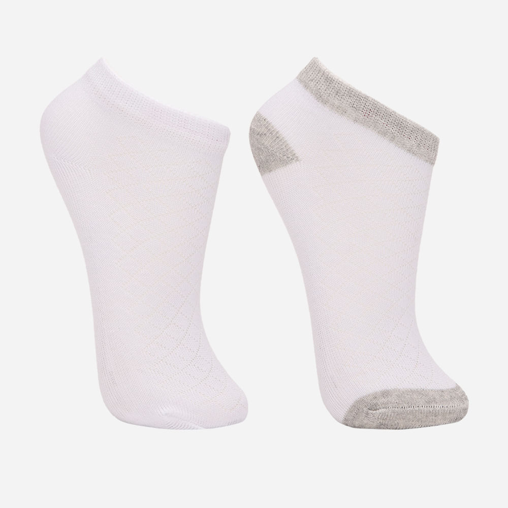 Kit de 2 meias soquete infantil cinza Kit de 2 meias soquete infantil cinza