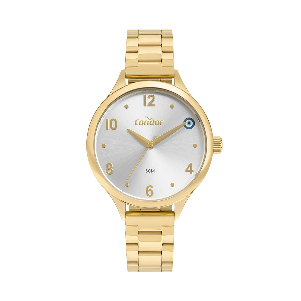 Kit relógio feminino condor analógico co2035naak4k dourado Kit relógio feminino condor analógico co2035naak4k dourado