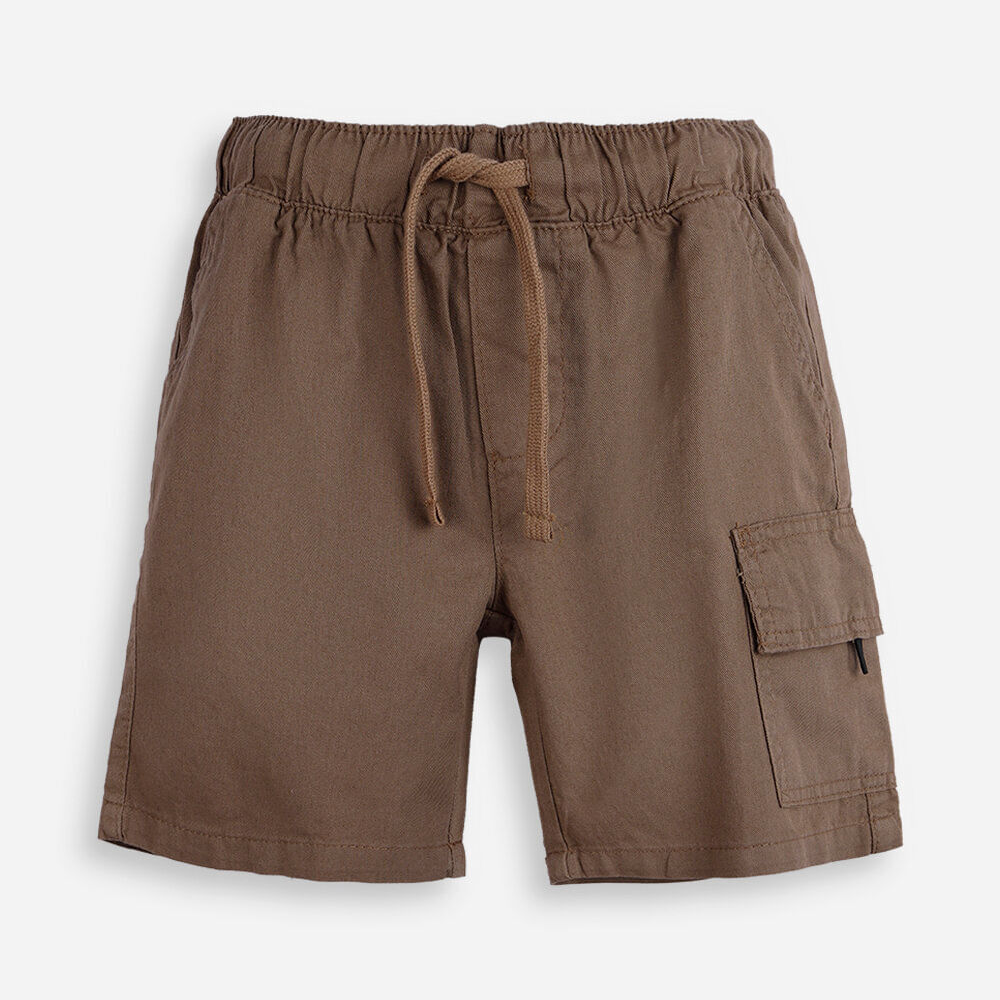 Bermuda cargo de sarja infantil marrom Bermuda cargo de sarja infantil marrom