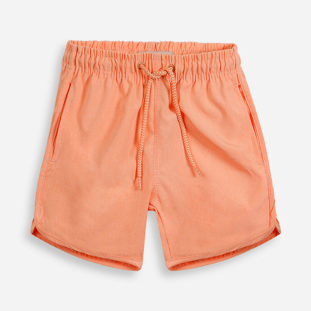 Bermuda boardshort infantil lisa laranja