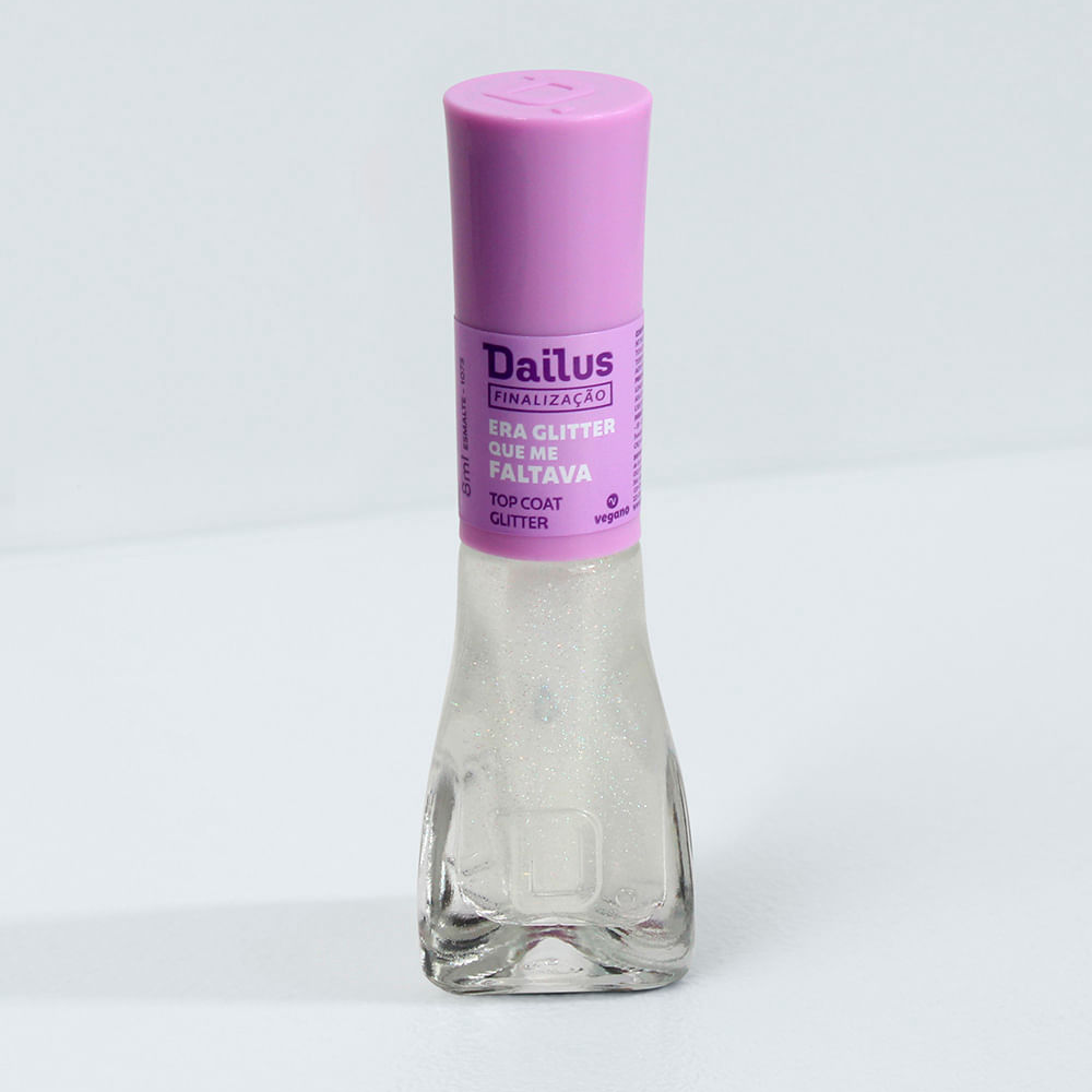 Esmalte dailus top coat era glitter que me faltava Esmalte dailus top coat era glitter que me faltava