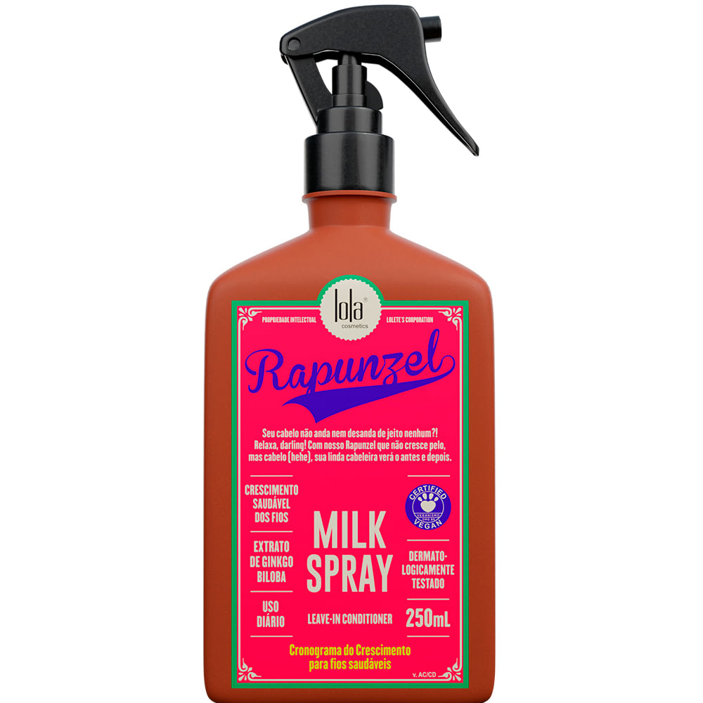 Finalizador milk spray rapunzel lola cosmetics 250ml Finalizador milk spray rapunzel lola cosmetics 250ml