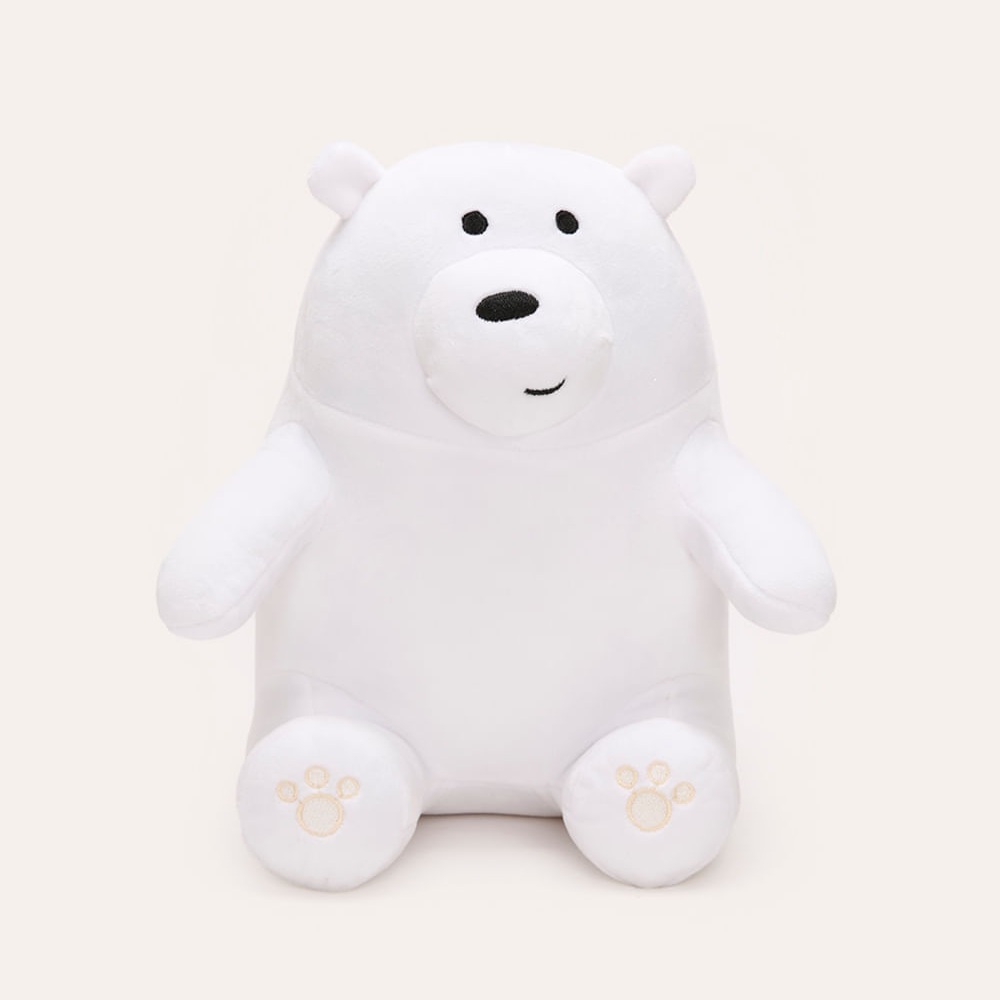 Pelúcia polar urso sem curso branco