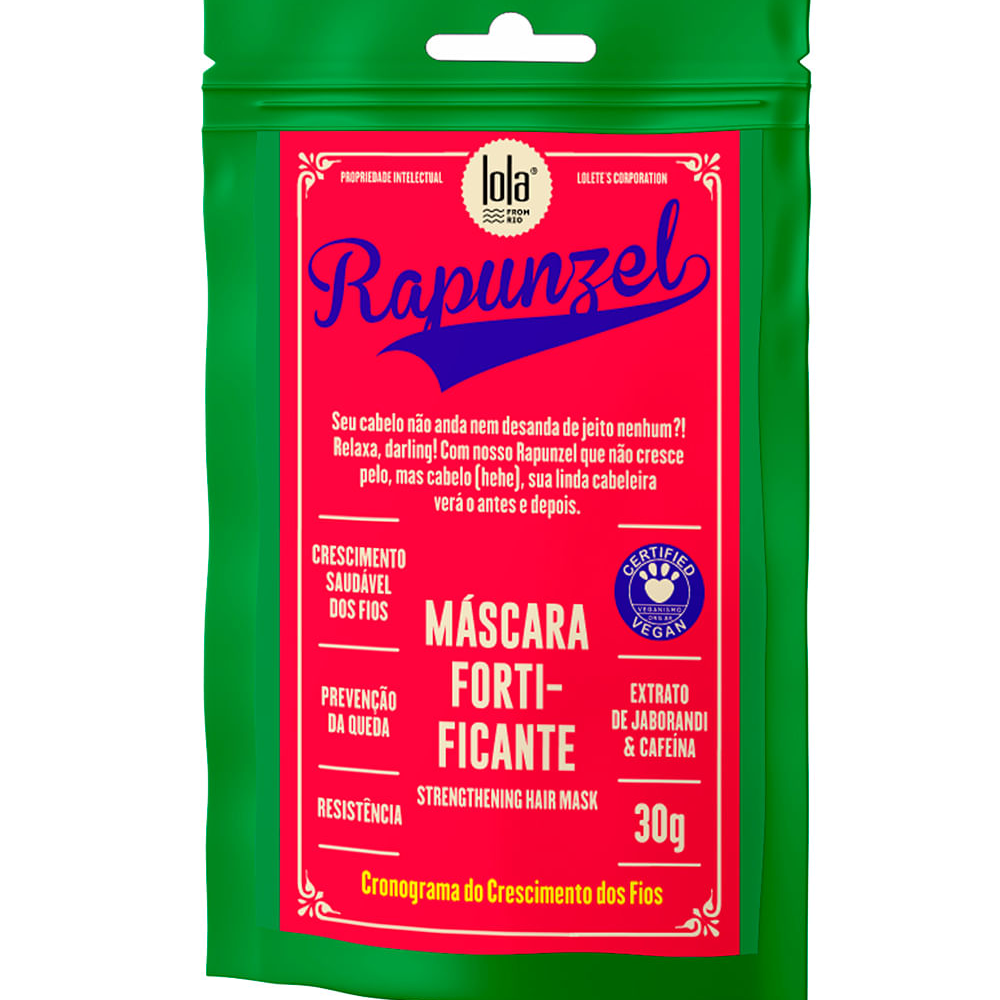 Máscara de tratamento sachê rapunzel lola 30g