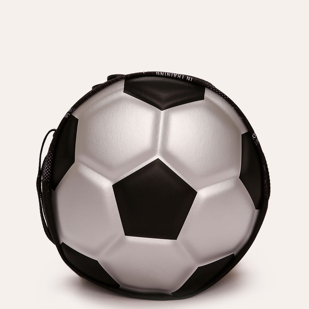 Lancheira térmica infantil futebol preta
