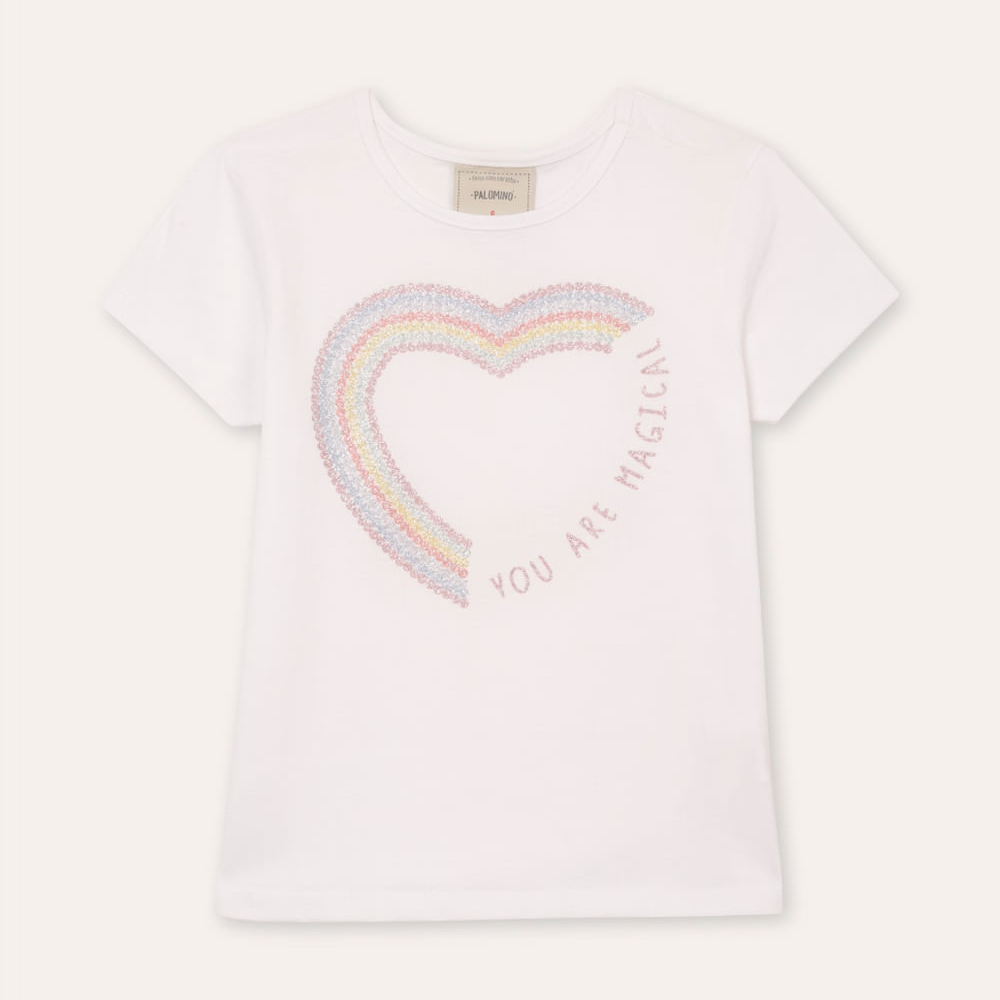 Camiseta de algodão infantil you are magical off white Camiseta de algodão infantil you are magical off white