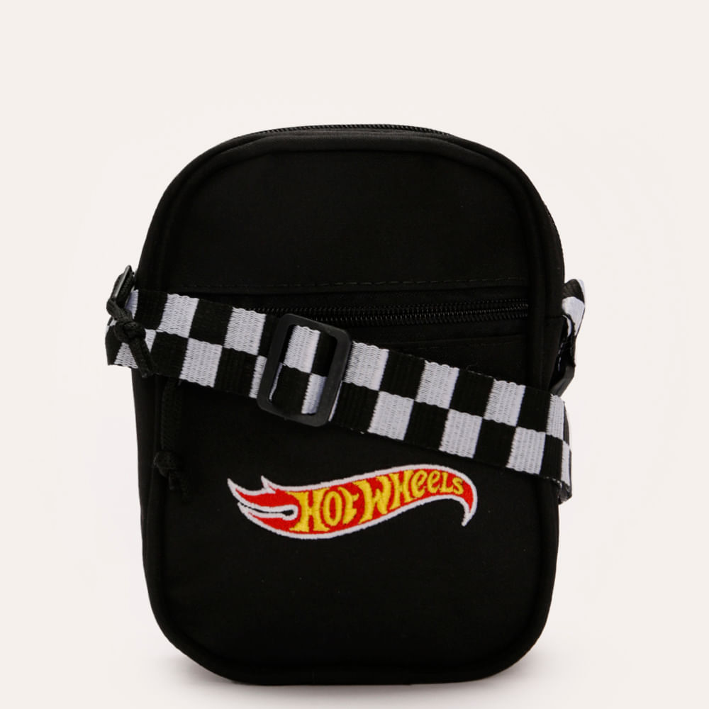 Bolsa shoulder infantil hot wheels preta Bolsa shoulder infantil hot wheels preta