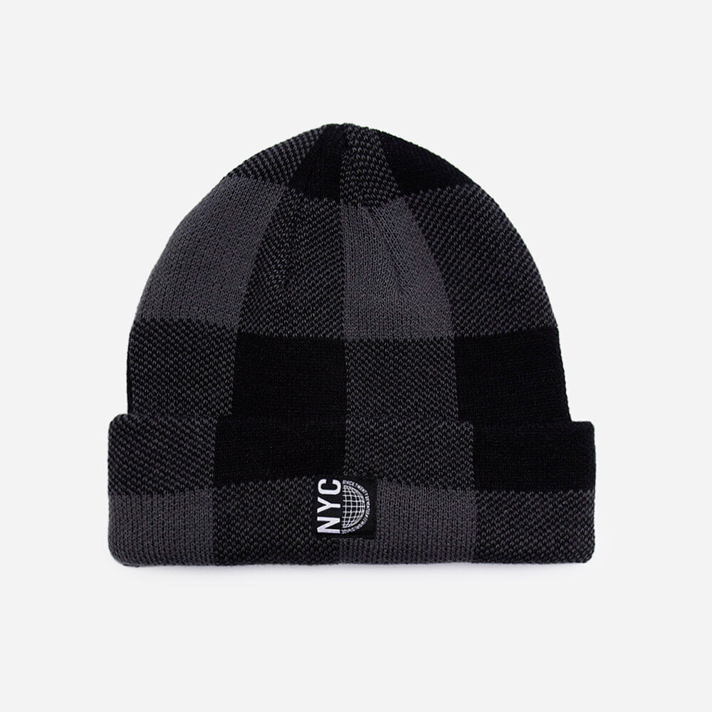 Gorro masculino xadrez preto Gorro masculino xadrez preto