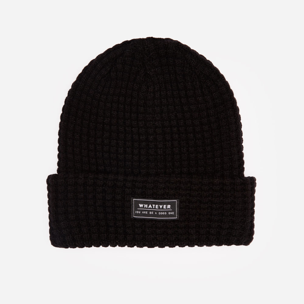 Gorro masculino texturizado preto Gorro masculino texturizado preto