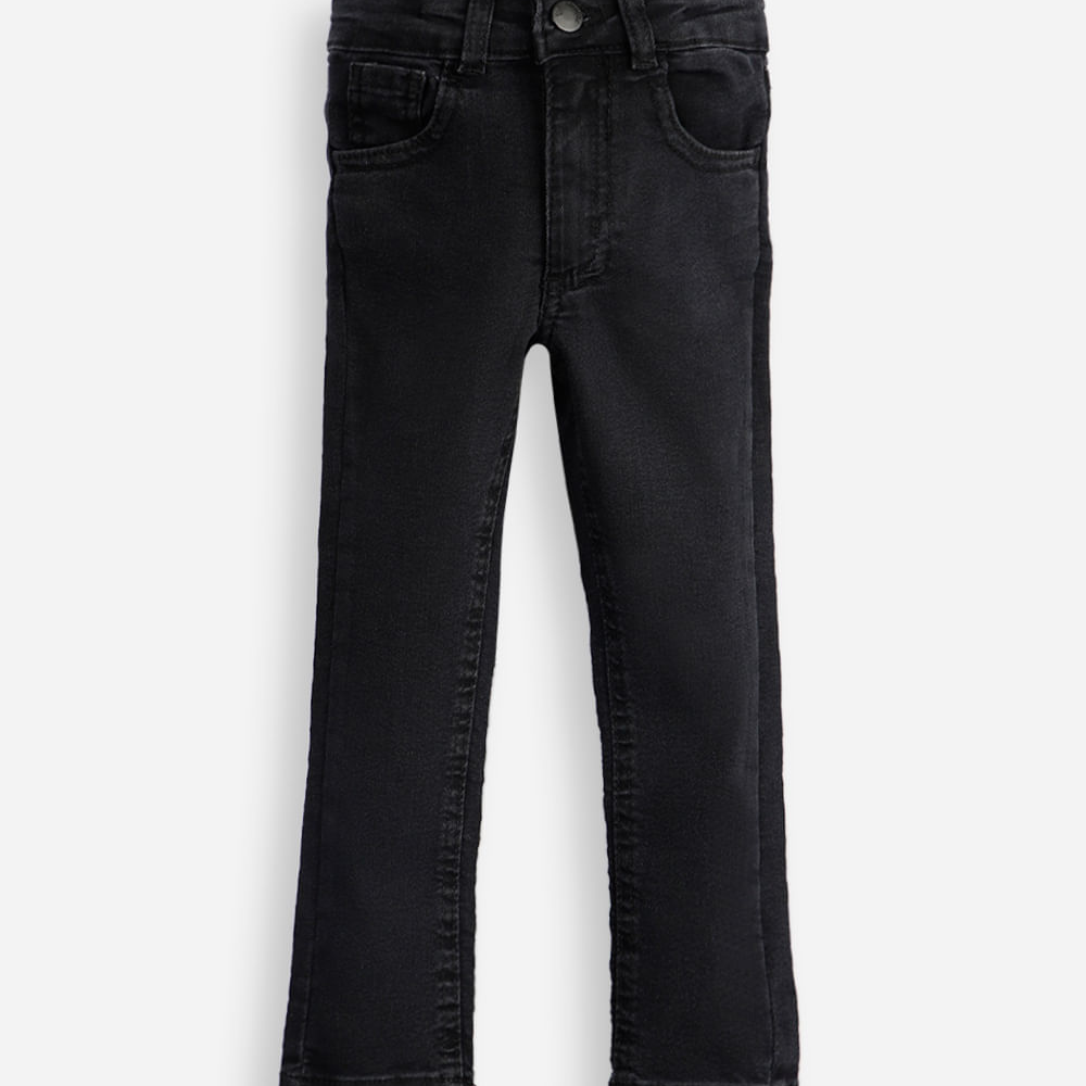 Calça skinny infantil jeans preta Calça skinny infantil jeans preta