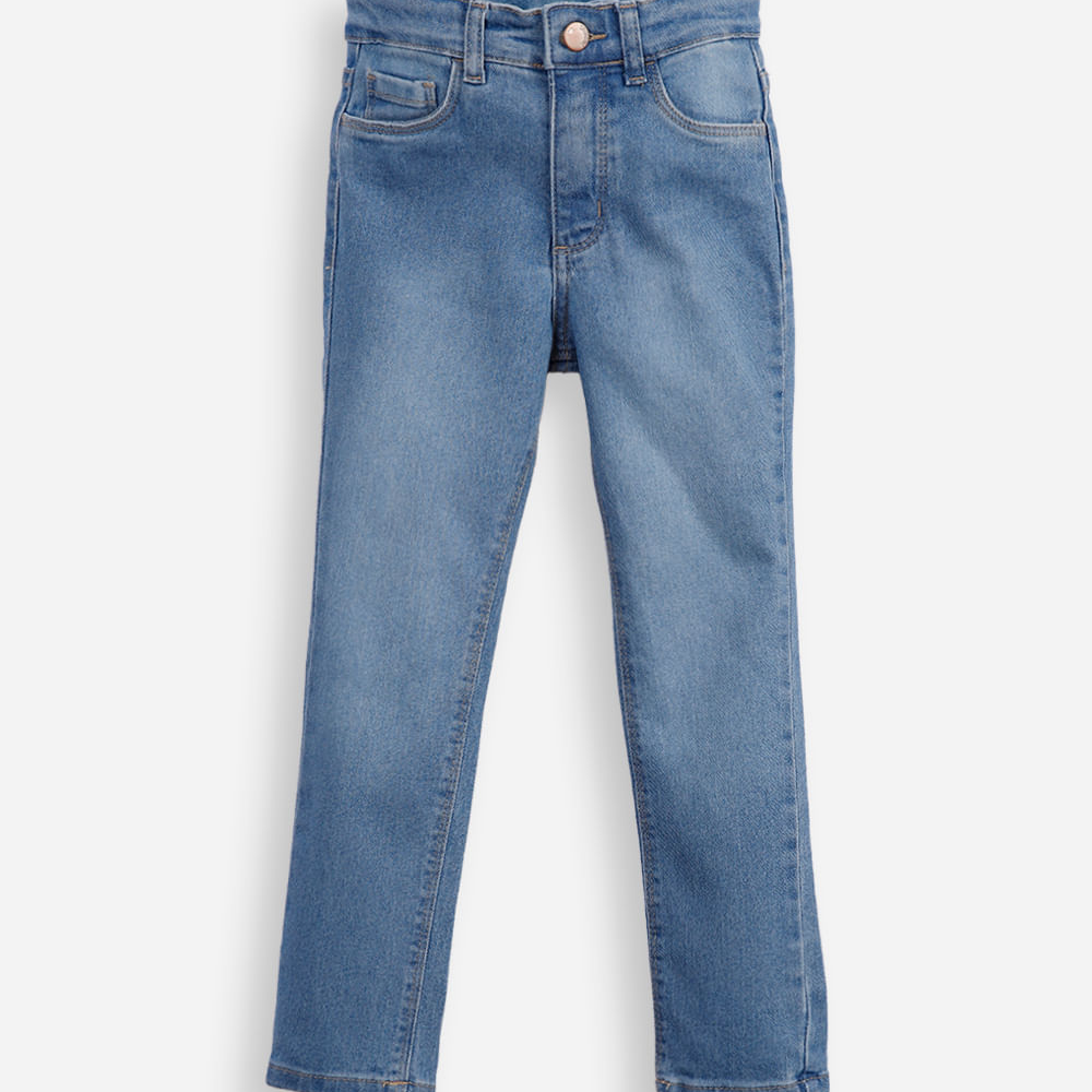 Calça skinny infantil jeans azul Calça skinny infantil jeans azul