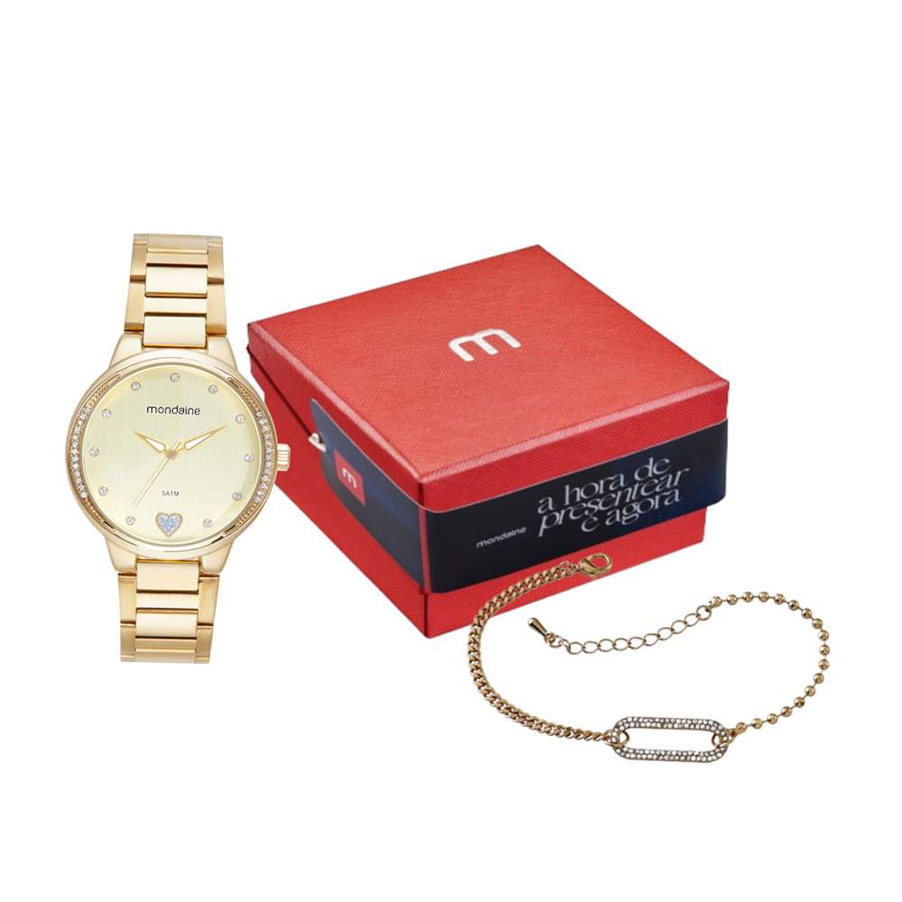 Relógio mondaine analógico 32776lpmkde1k1 dourado Relógio mondaine analógico 32776lpmkde1k1 dourado