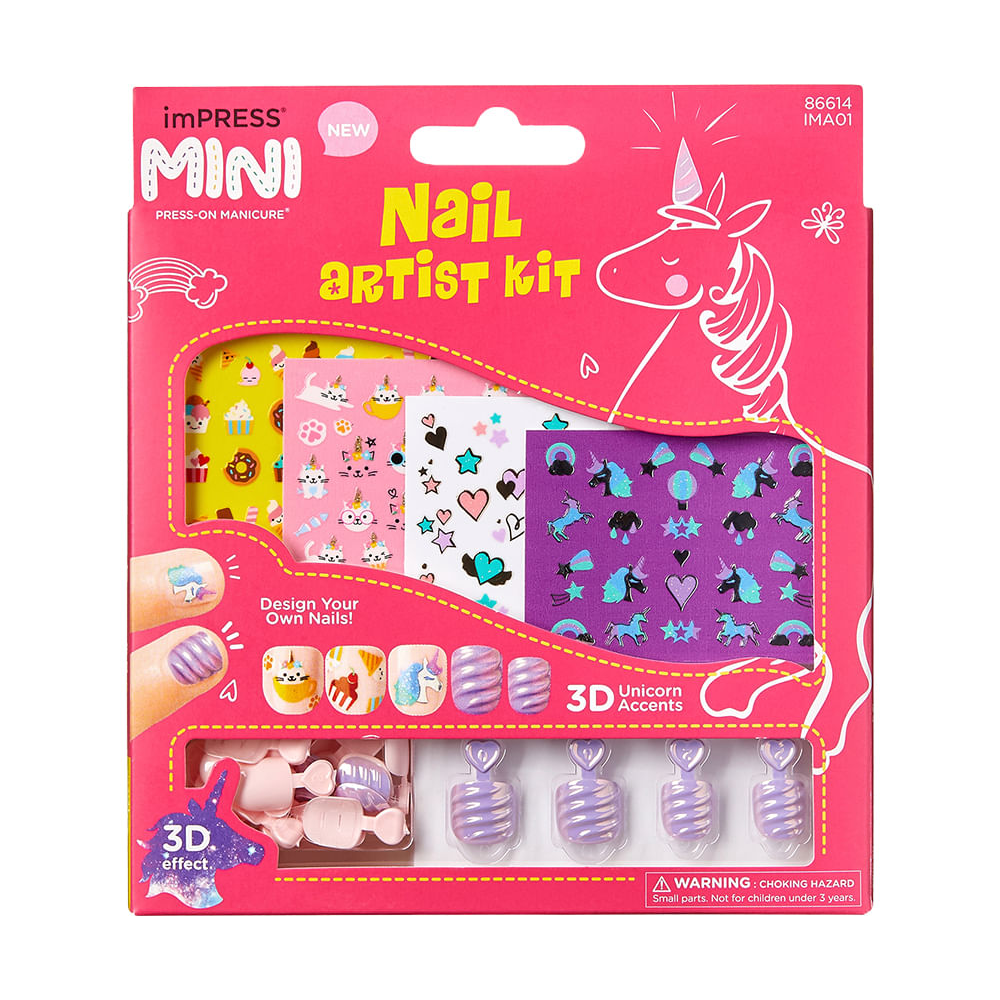 Kit impress mini nail art infantil Kit impress mini nail art infantil