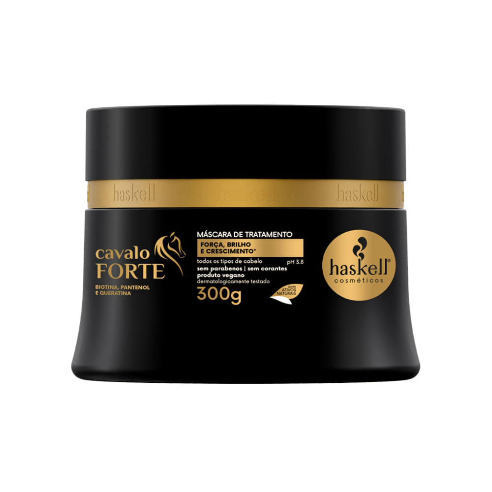 Máscara de tratamento haskell cosméticos cavalo forte 300g Máscara de tratamento haskell cosméticos cavalo forte 300g