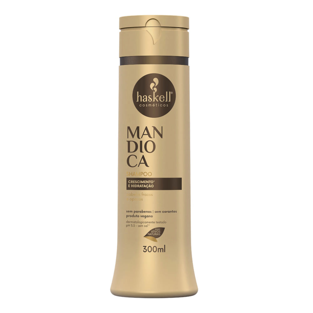 Shampoo haskell cosméticos mandioca 300ml Shampoo haskell cosméticos mandioca 300ml