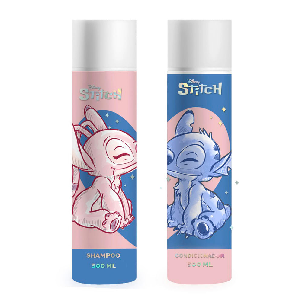 Kit de shampoo e condicionador stitch 300ml Kit de shampoo e condicionador stitch 300ml