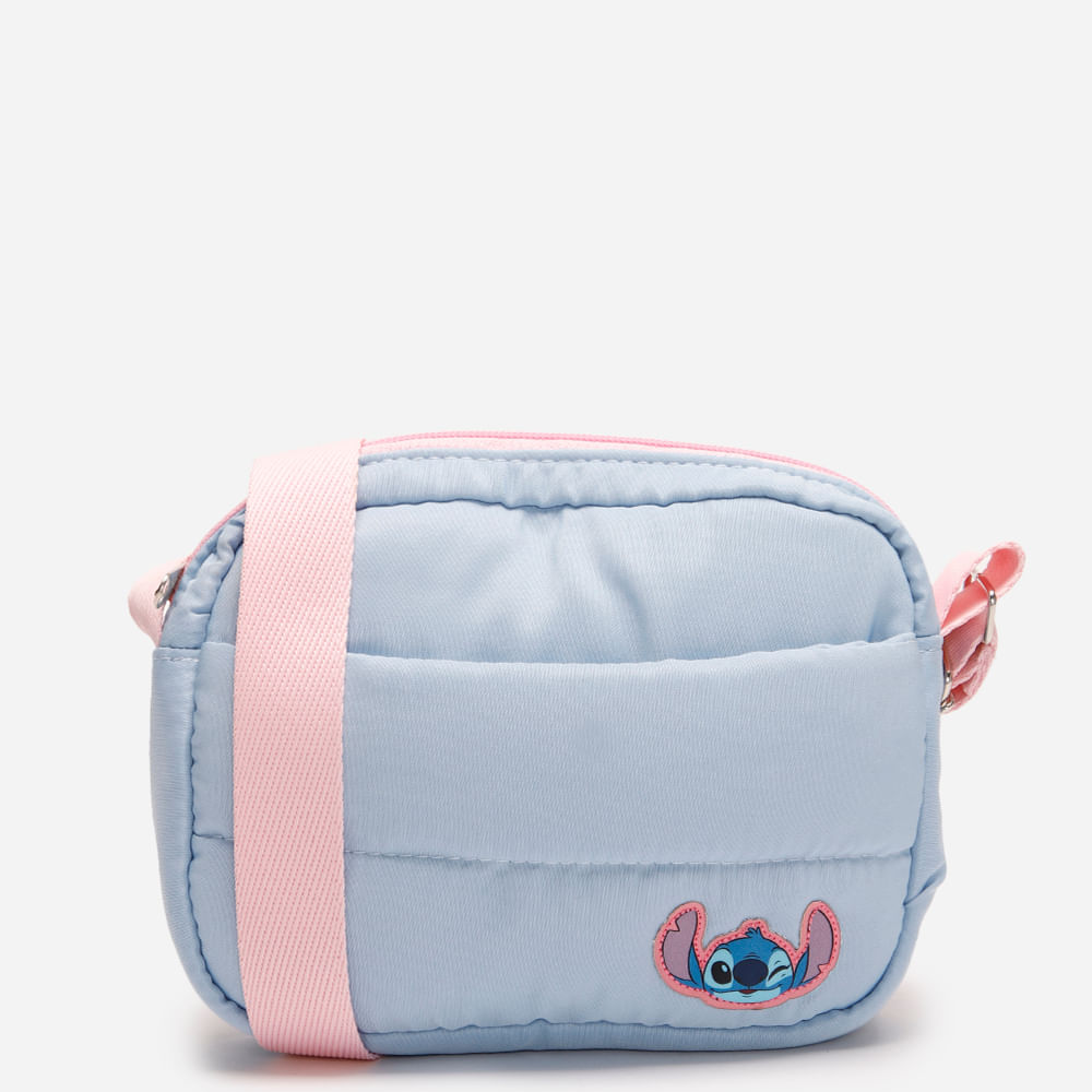 Bolsa infantil sholder puffer stitch azul