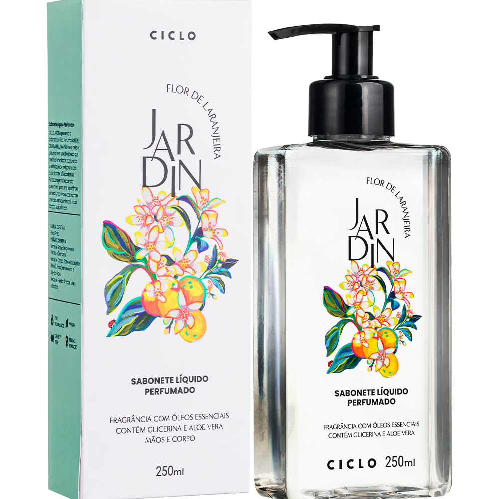 Sabonete líquido jardin flor de laranjeira 250ml Sabonete líquido jardin flor de laranjeira 250ml