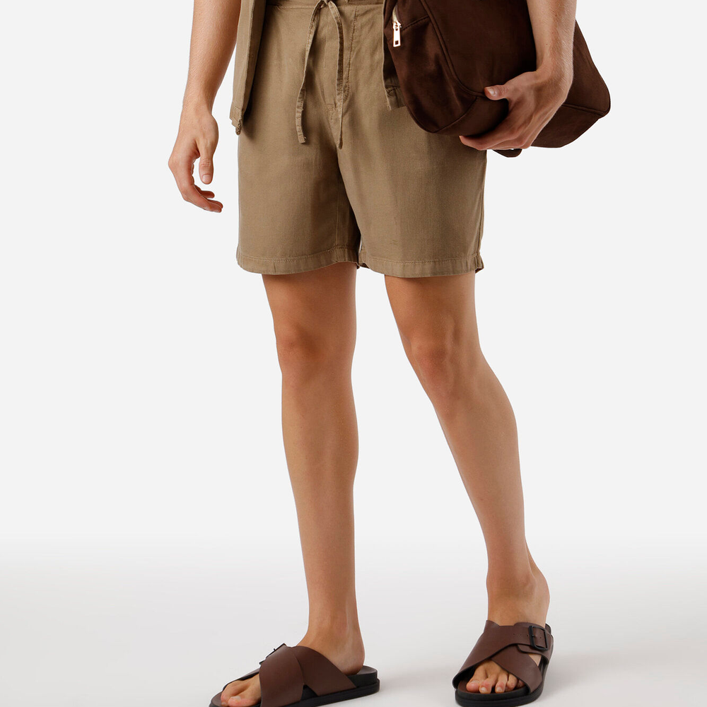 Bermuda masculina chino marrom