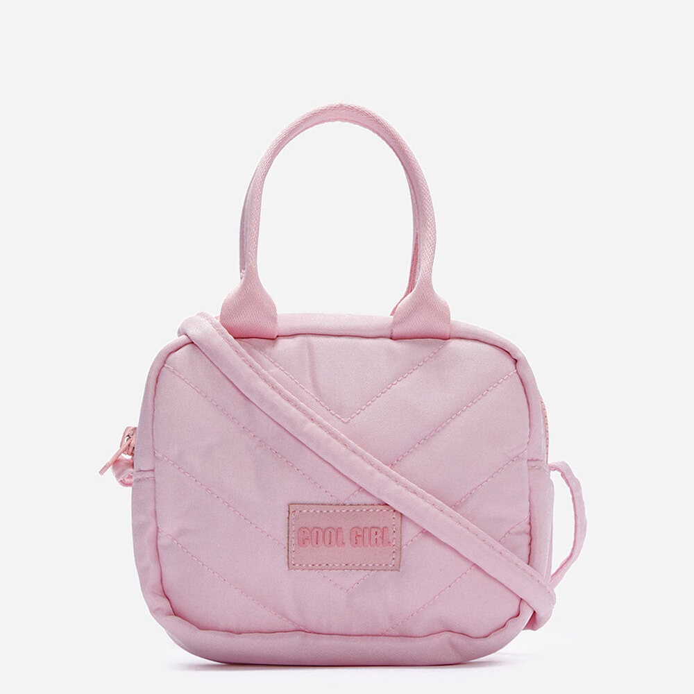 Bolsa transversal infantil texturizada rosa Bolsa transversal infantil texturizada rosa