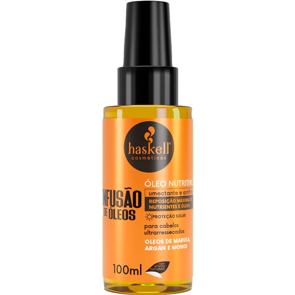 Óleo capilar haskell nutritivo infusão de óleos 100ml Óleo capilar haskell nutritivo infusão de óleos 100ml
