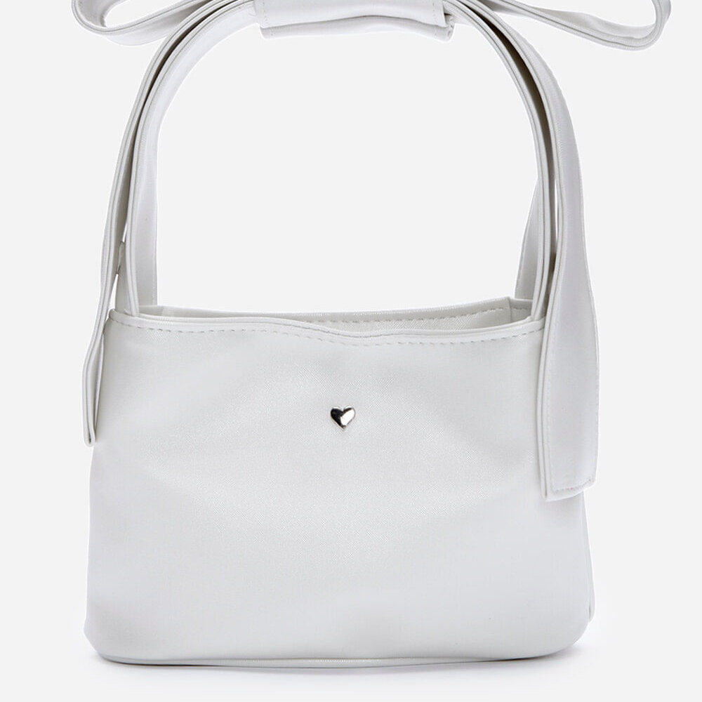 Bolsa infantil laço branca Bolsa infantil laço branca