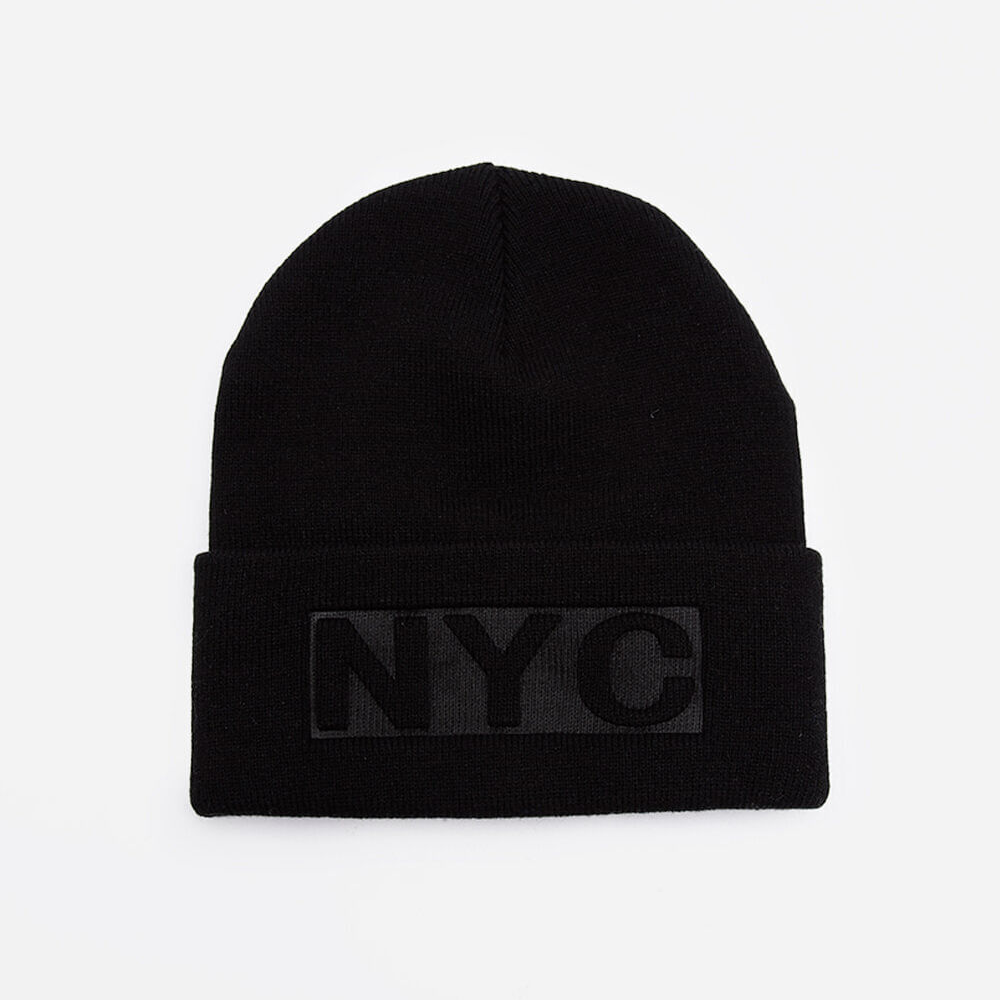 Gorro masculino de tricot nyc preto Gorro masculino de tricot nyc preto