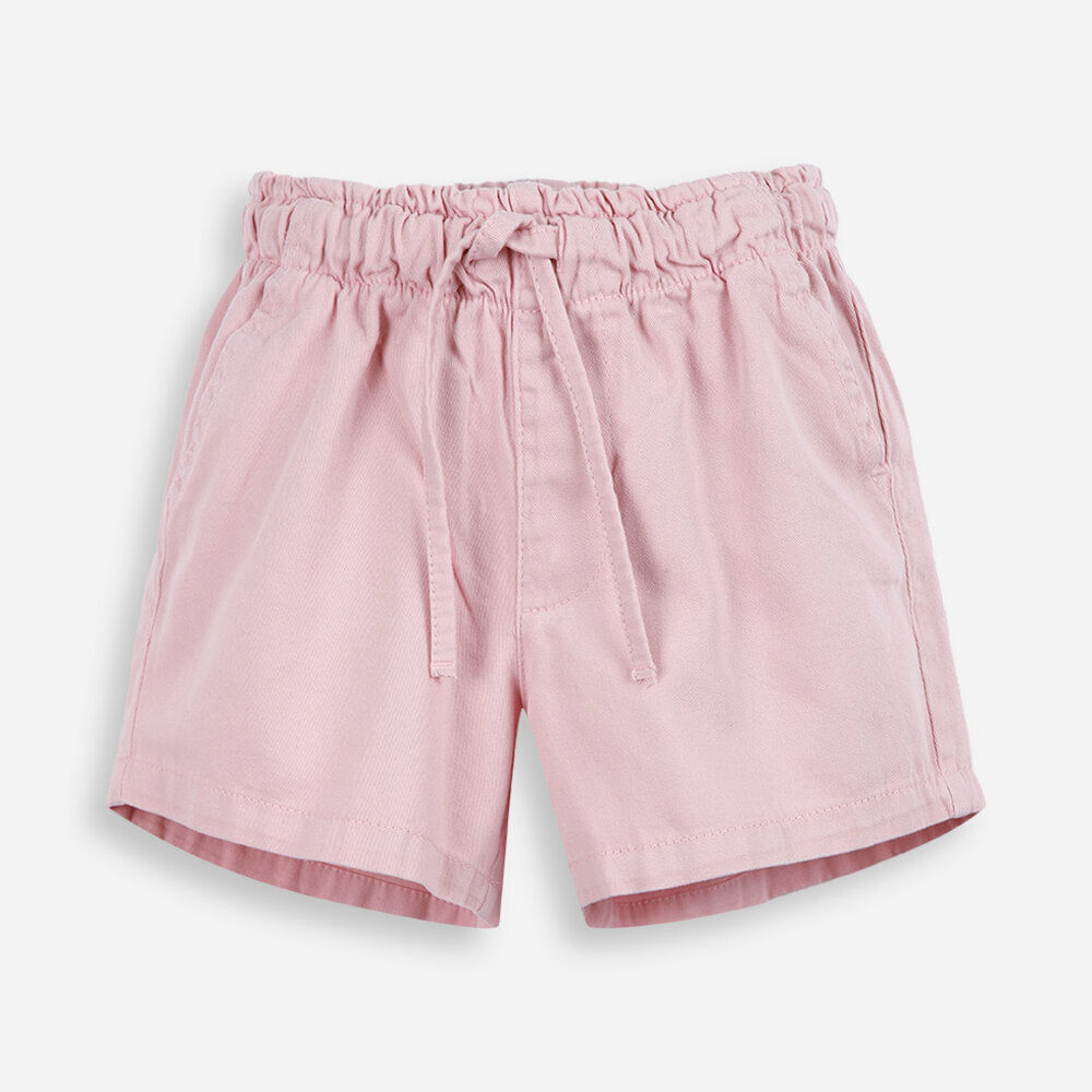Short infantil essential de algodão rosa Short infantil essential de algodão rosa
