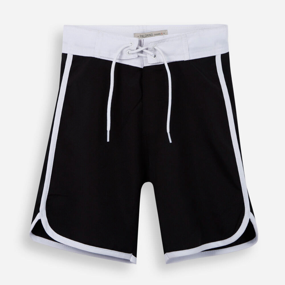 Short boardshort infantil preto
