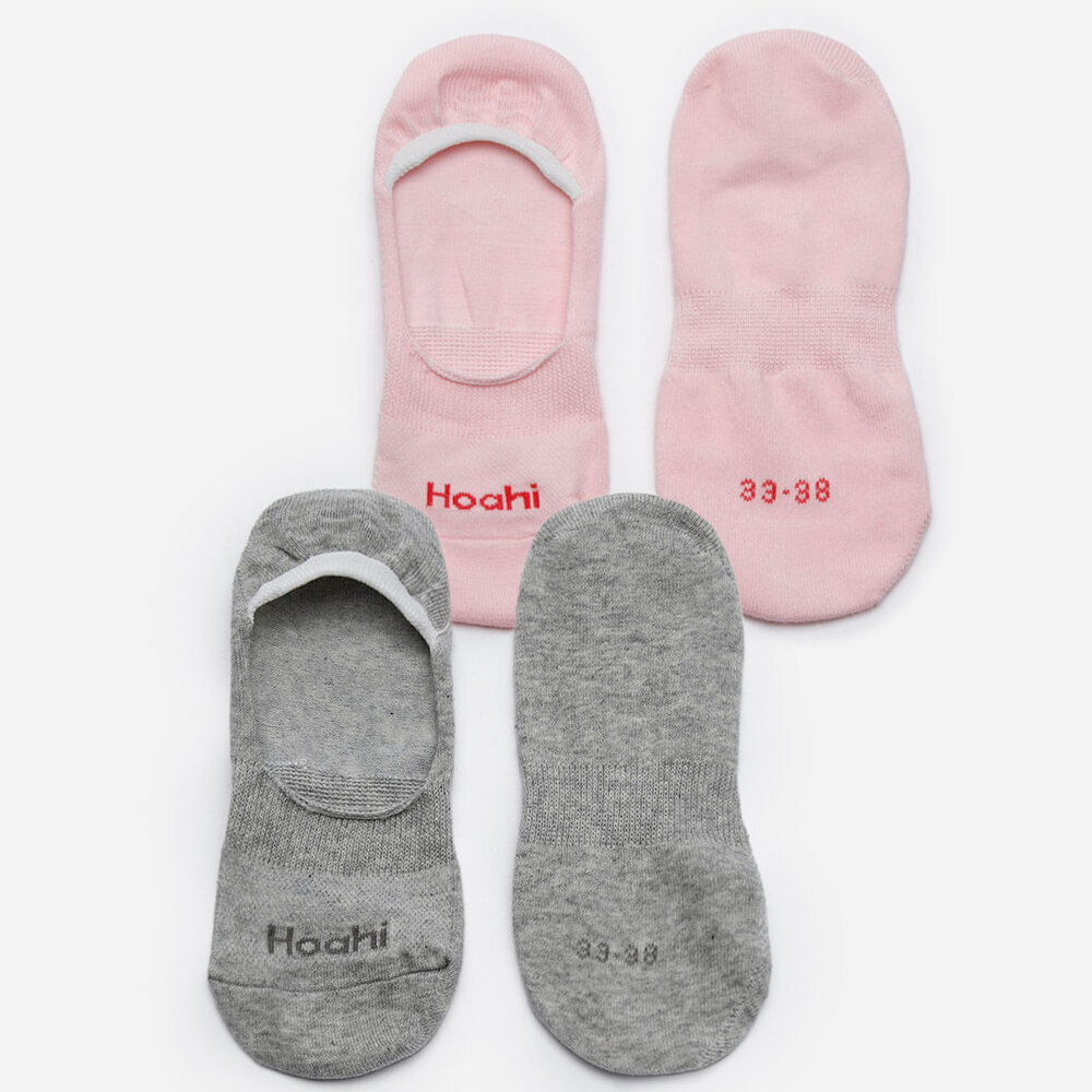 Kit de 2 meias femininas invisíveis colorido Kit de 2 meias femininas invisíveis colorido