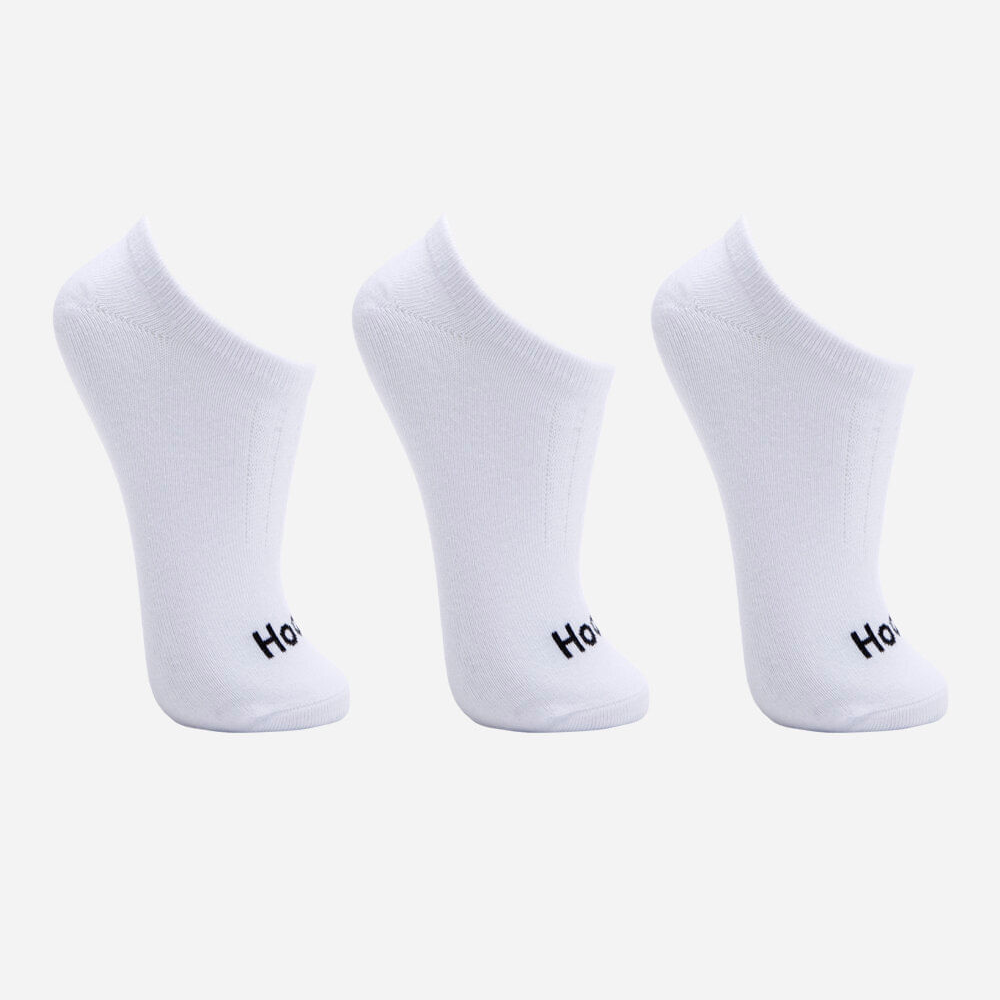 Kit de 3 meias cano baixo branco Kit de 3 meias cano baixo branco