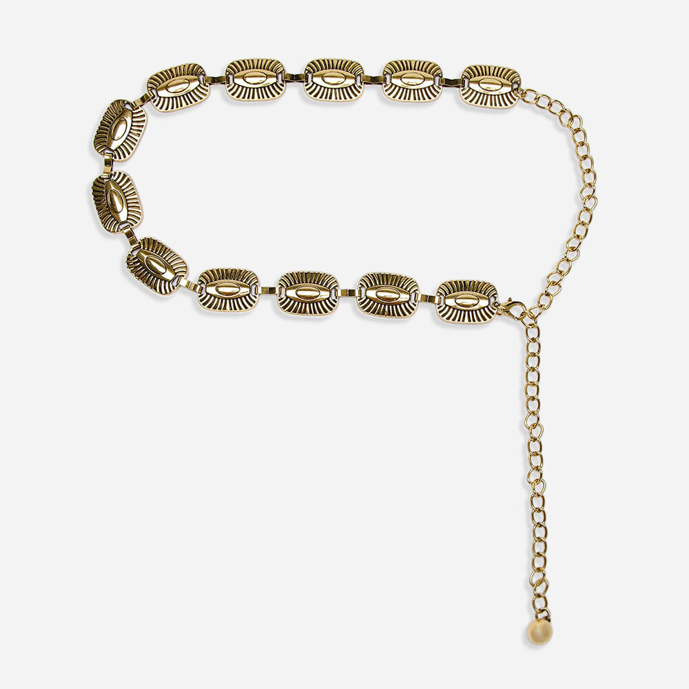 Cinto de corrente texturizado dourado Cinto de corrente texturizado dourado