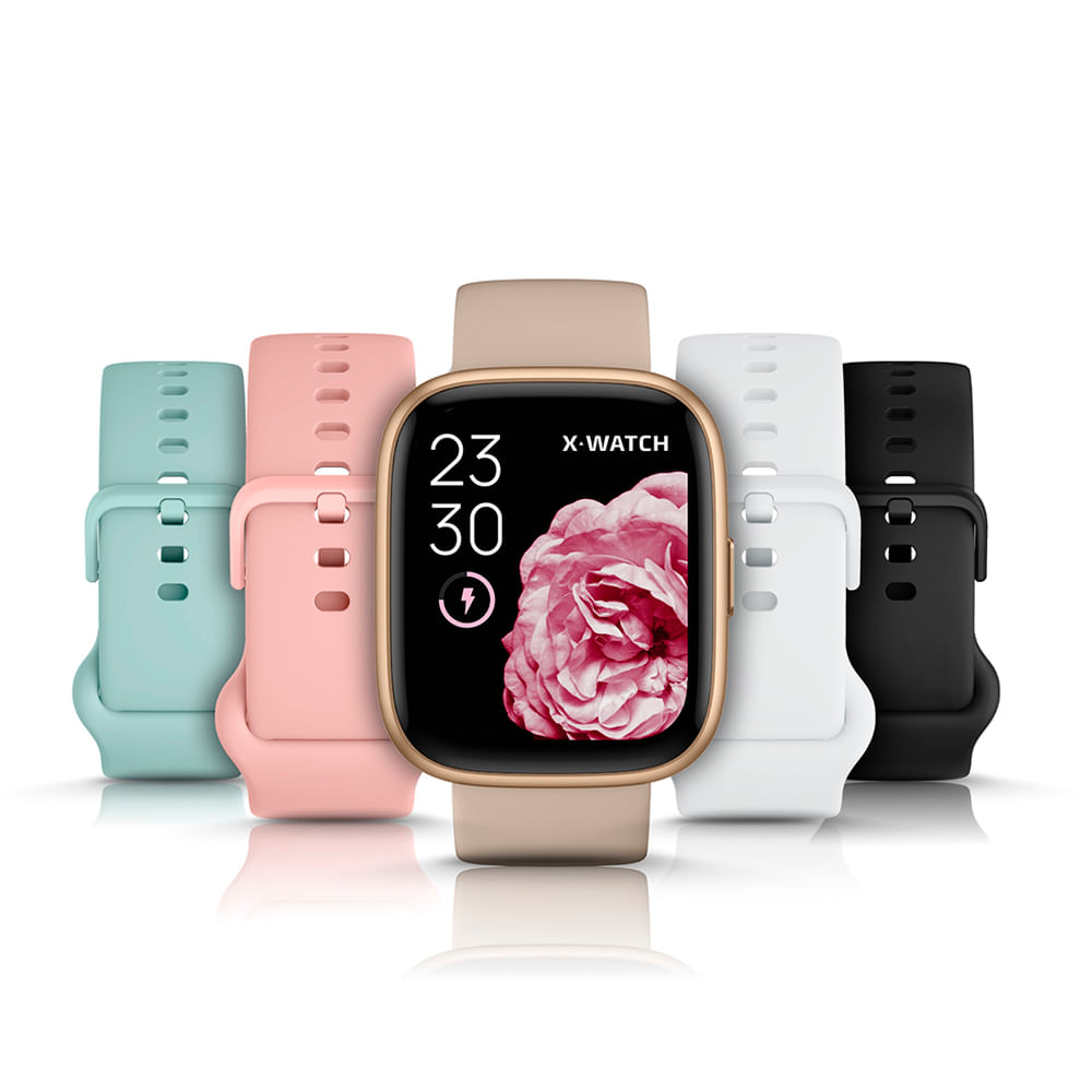 Kit relógio unissex smartwatch xswuqpi011a pxrx bege Kit relógio unissex smartwatch xswuqpi011a pxrx bege