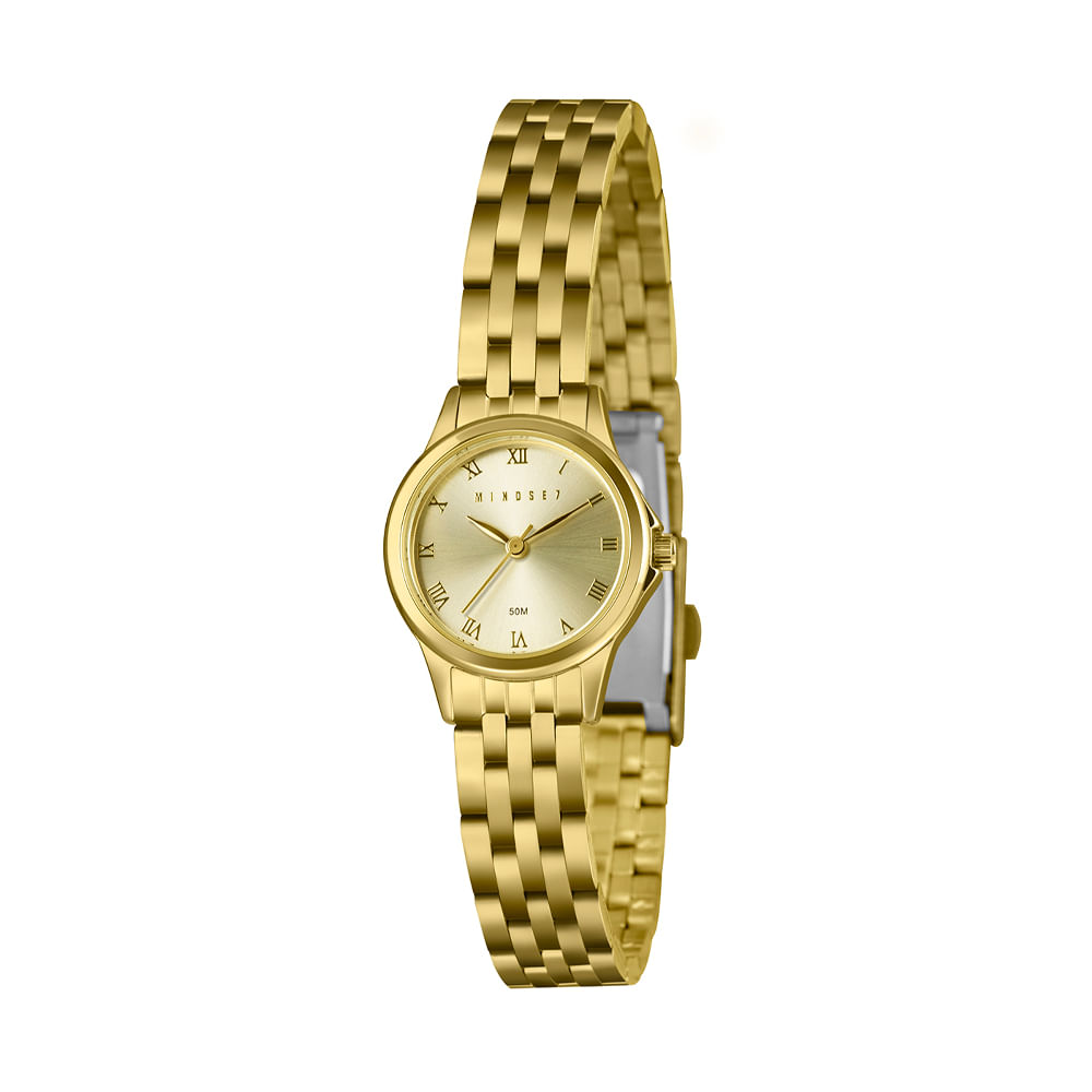 Relógio feminino mindset analógico lrg4878lm7 c3kx dourado Relógio feminino mindset analógico lrg4878lm7 c3kx dourado