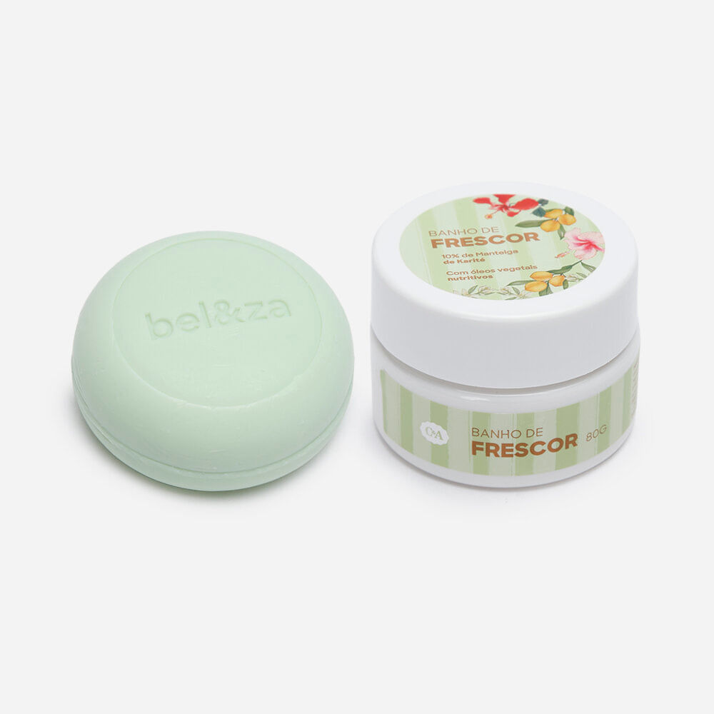Kit banho de frescor com manteiga de karité e sabonete beleza cea Kit banho de frescor com manteiga de karité e sabonete beleza cea