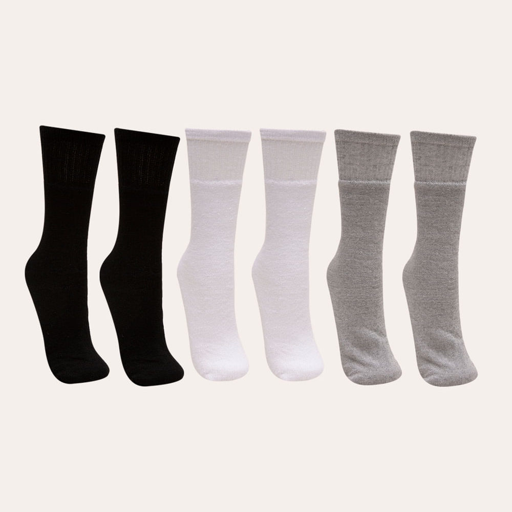 Kit de 6 pares de meias masculinas cano longo colorida Kit de 6 pares de meias masculinas cano longo colorida