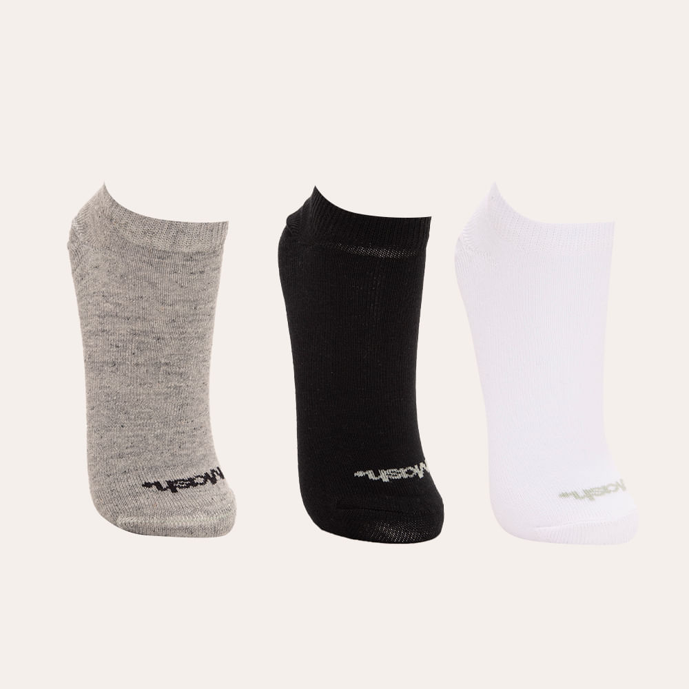 Kit de 3 meias masculinas mash soquete colorida Kit de 3 meias masculinas mash soquete colorida