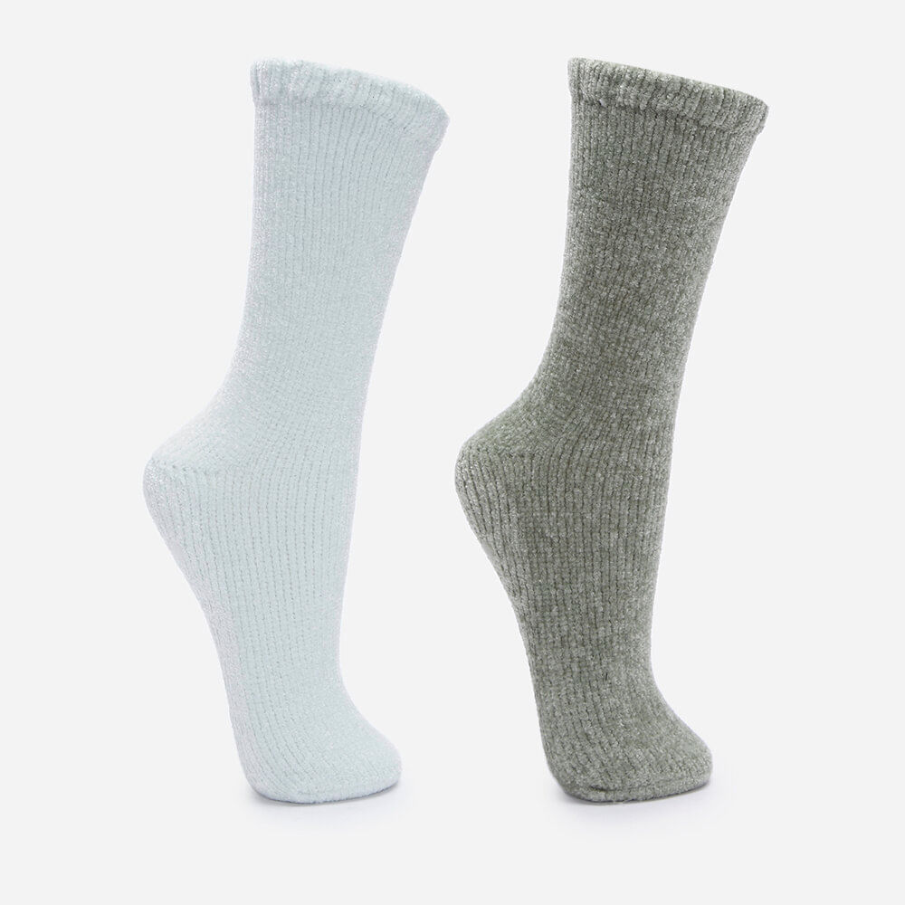Kit de 2 pares de meias femininas cano alto com antiderrapante colorido Kit de 2 pares de meias femininas cano alto com antiderrapante colorido