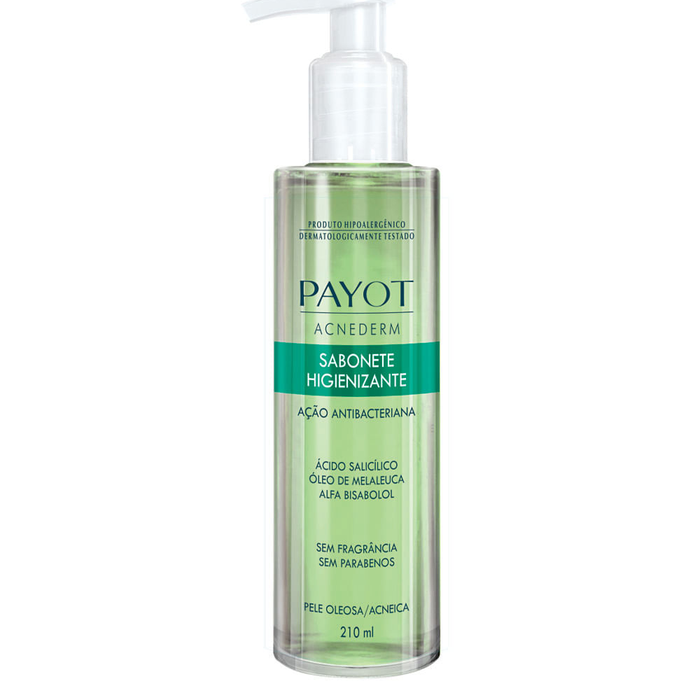 Sabonete líquido facial higienizante payot acnederm 210ml Sabonete líquido facial higienizante payot acnederm 210ml