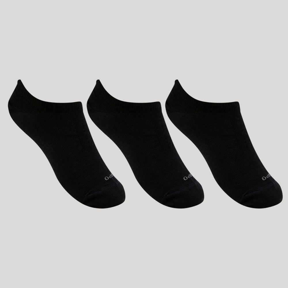 Kit de 3 Meias Masculina Lupo Cano Baixo Preto